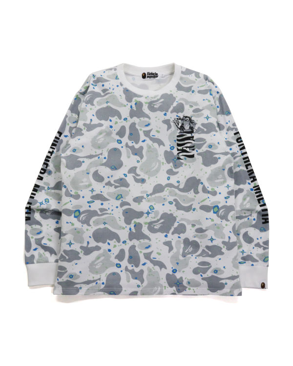 Pánské Tričko Bape Space Camo Tiger L/S Krém | 25173GSYB