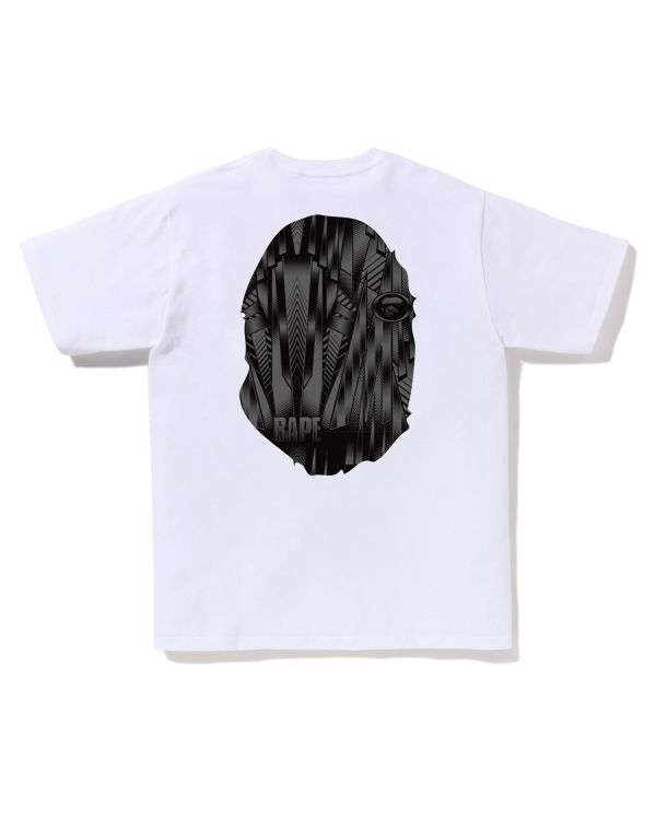 Pánské Tričko Bape Speed Racer Big Ape Head Bílé | 10782FICM