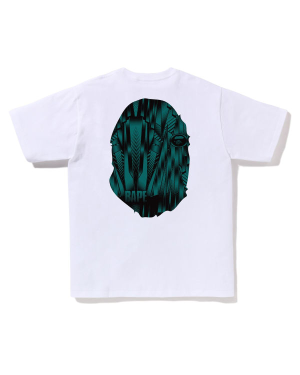Pánské Tričko Bape Speed Racer Big Ape Head Bílé | 93285GWFC