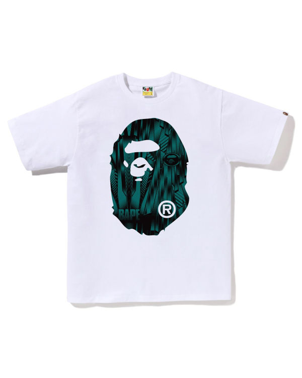 Pánské Tričko Bape Speed Racer Big Ape Head Bílé | 93285GWFC