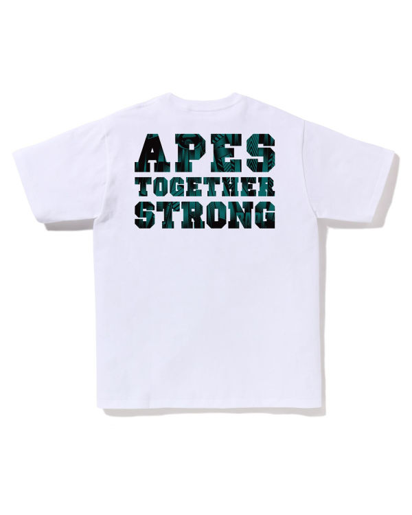 Pánské Tričko Bape Speed Racer College ATS Bílé | 38615PVFT