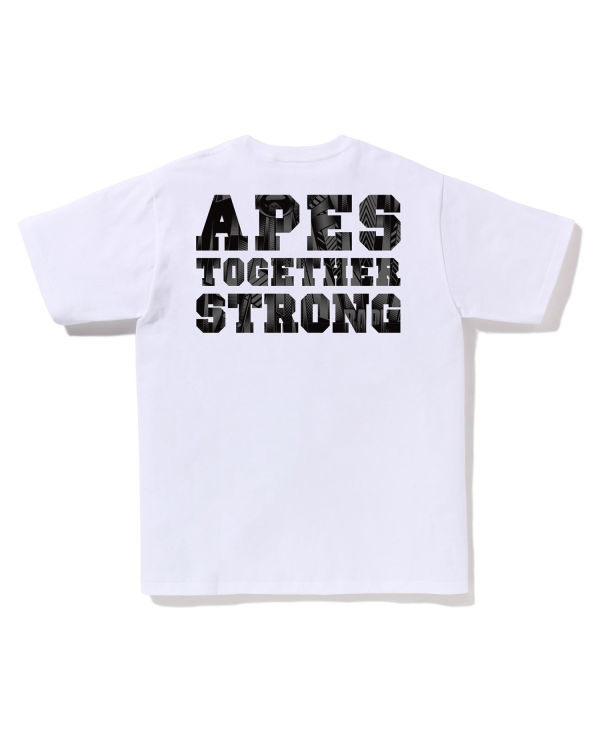 Pánské Tričko Bape Speed Racer College ATS Bílé | 46958UASD