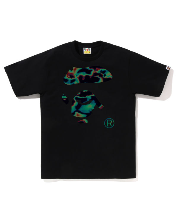 Pánské Tričko Bape Thermography Ape Face Černé | 42605CUVW