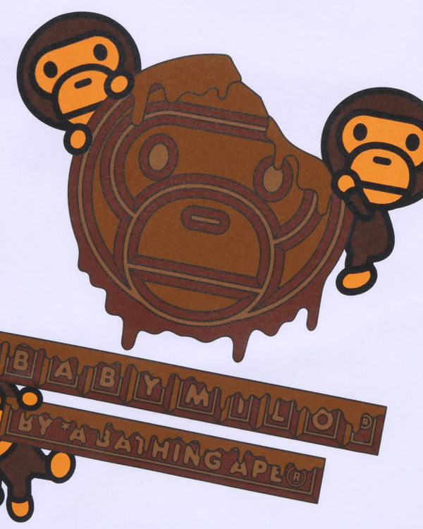 Pánské Tričko Bape Valentine Chocolate Milo Bílé | 76253DOGP