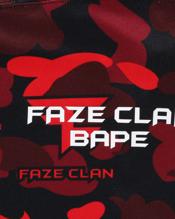 Pánské Tričko Bape X Faze Clan Hockey L/S Světle Červené | 31285DUMH