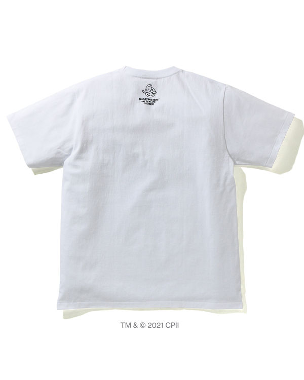 Pánské Tričko Bape X Ghostbusters Camo College Bílé | 41569QGKE