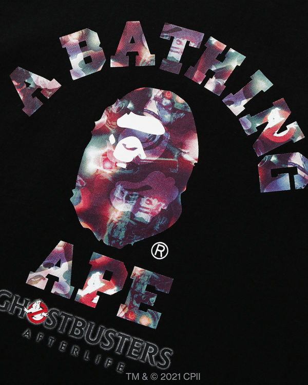 Pánské Tričko Bape X Ghostbusters Camo College Černé | 72836JLXG