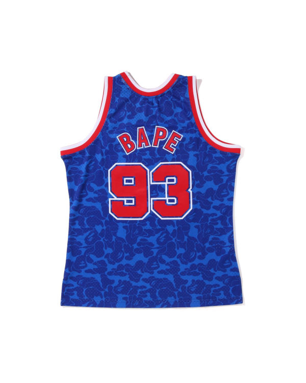 Pánské Tričko Bape X M&N Brooklyn Nets Blankyt | 18029EBHW