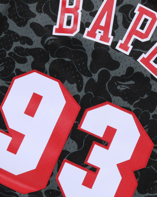 Pánské Tričko Bape X M&N Miami Heat Jersey Černé | 96578AYMI