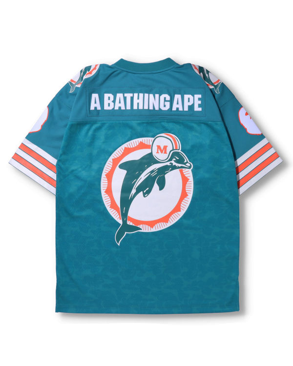 Pánské Tričko Bape X M&N NFL Miami Dolphins Legacy Jersey Mátově Zelená | 42385BMIC