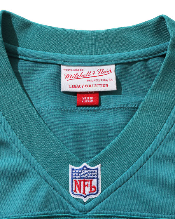 Pánské Tričko Bape X M&N NFL Miami Dolphins Legacy Jersey Mátově Zelená | 42385BMIC