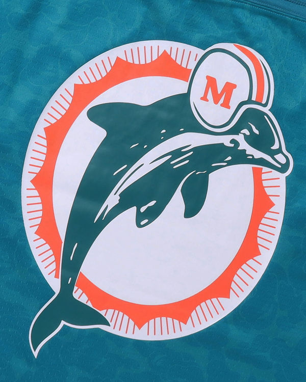 Pánské Tričko Bape X M&N NFL Miami Dolphins Legacy Jersey Mátově Zelená | 42385BMIC
