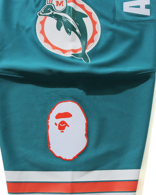 Pánské Tričko Bape X M&N NFL Miami Dolphins Legacy Jersey Mátově Zelená | 42385BMIC