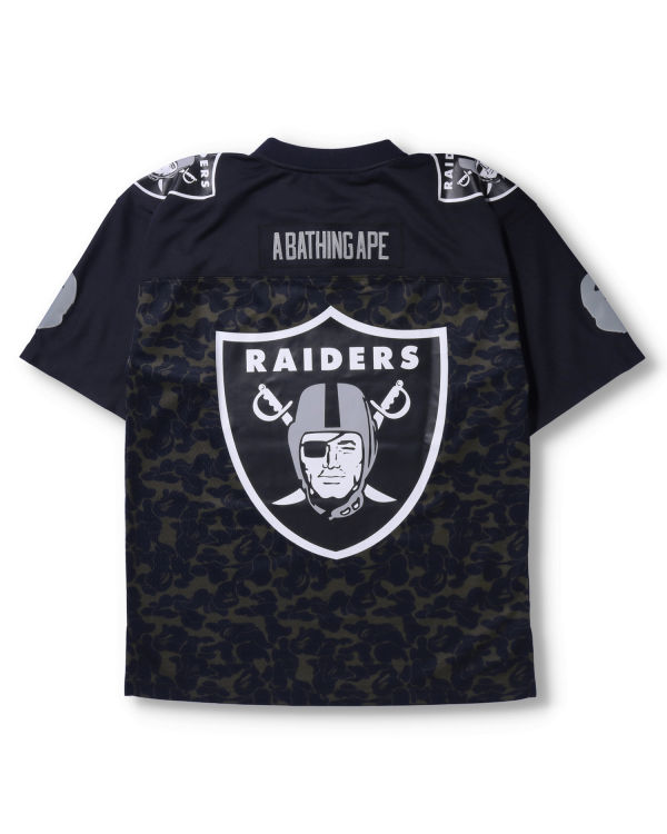 Pánské Tričko Bape X M&N NFL Oakland Raiders Legacy Jersey Černé | 53807GLXD