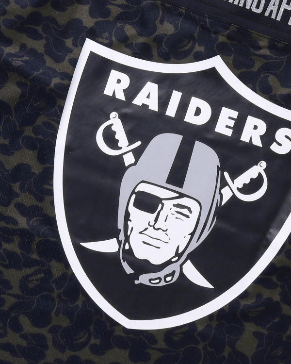 Pánské Tričko Bape X M&N NFL Oakland Raiders Legacy Jersey Černé | 53807GLXD