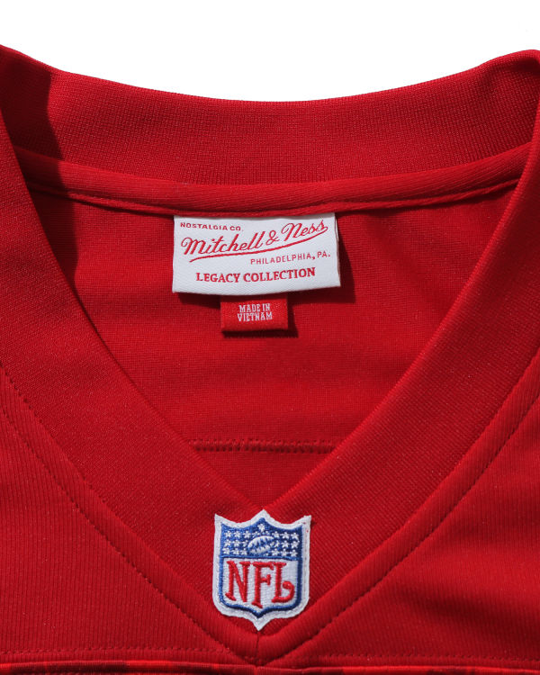Pánské Tričko Bape X M&N NFL San Francisco 49ers Legacy Jersey Světle Červené | 42876NFDB