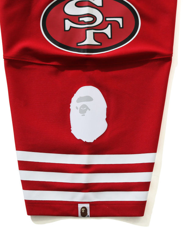 Pánské Tričko Bape X M&N NFL San Francisco 49ers Legacy Jersey Světle Červené | 42876NFDB