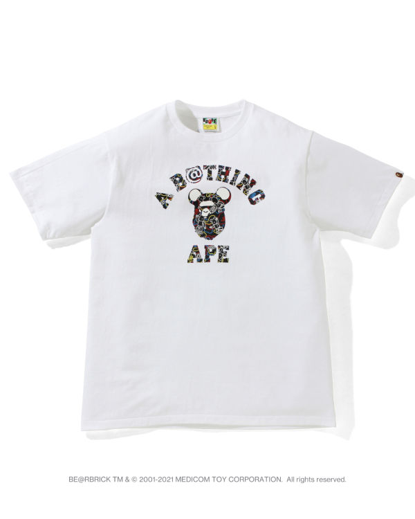 Pánské Tričko Bape X Medicom Toy Camo BE@R College Bílé | 52948KBEX