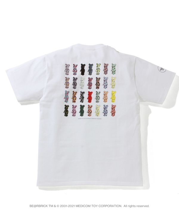 Pánské Tričko Bape X Medicom Toy Camo BE@R Bílé | 74506NPDG