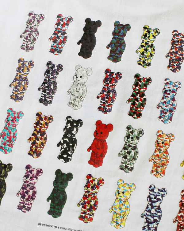 Pánské Tričko Bape X Medicom Toy Camo BE@R Bílé | 74506NPDG
