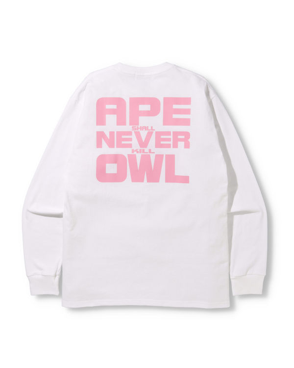 Pánské Tričko Bape X OVO Long Sleeve Bílé | 95436VTRZ