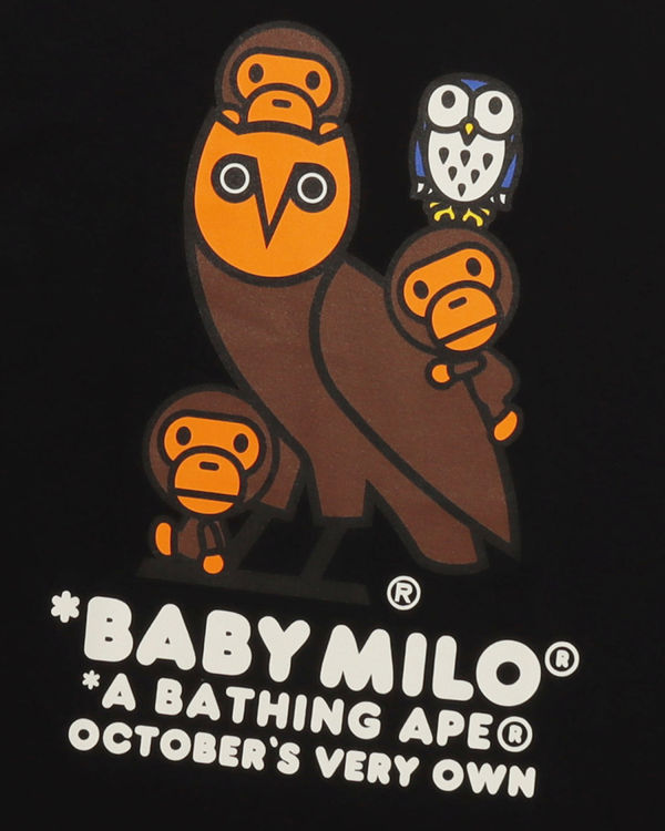 Pánské Tričko Bape X OVO Milo Černé | 52631SMHV