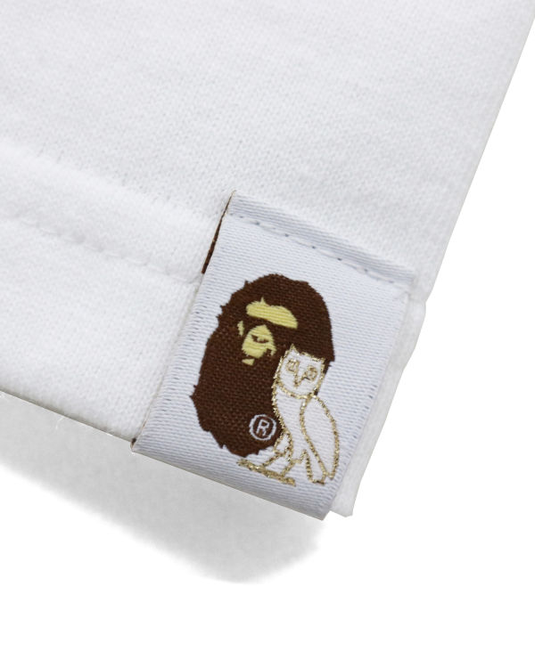 Pánské Tričko Bape X OVO Woodland Camo Ape Head Bílé | 75482DRGK