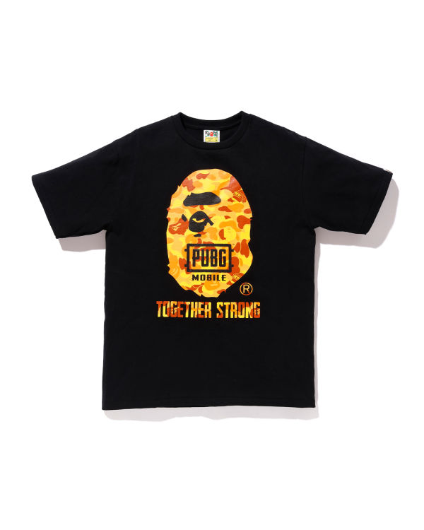 Pánské Tričko Bape X PUBG MOBILE Ape Head Černé | 56820NDWZ