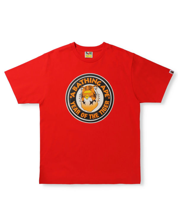 Pánské Tričko Bape Year Of The Tiger Světle Červené | 43872GEHD