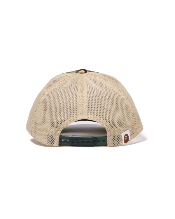 Pánské Čepice Bape ABC Camo Ape Face Mesh Zelene | 73895TFHK