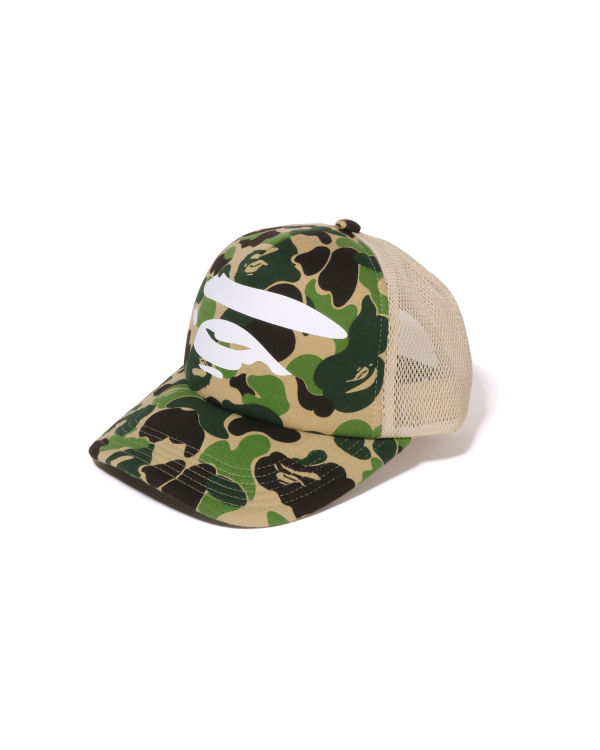 Pánské Čepice Bape ABC Camo Ape Face Mesh Zelene | 73895TFHK