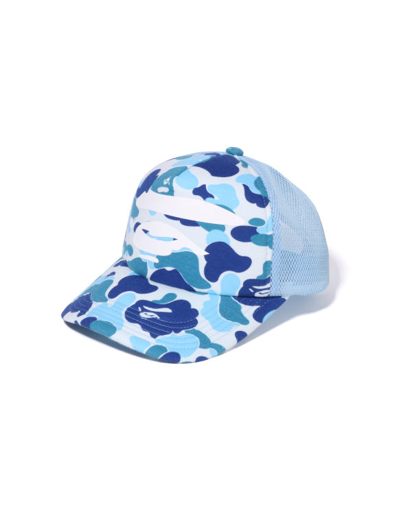 Pánské Čepice Bape ABC Camo Ape Face Mesh Světle Blankyt | 96135TEXS