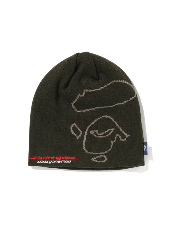 Pánské Čepice Bape APE Face Zelene | 41082OMUB