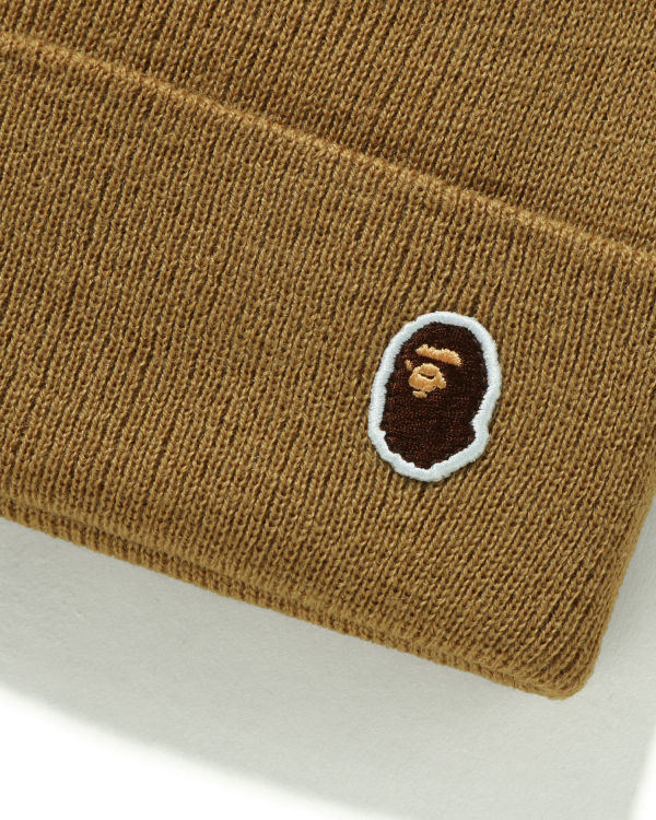 Pánské Čepice Bape Ape Head One Point Béžový | 32160JRWS