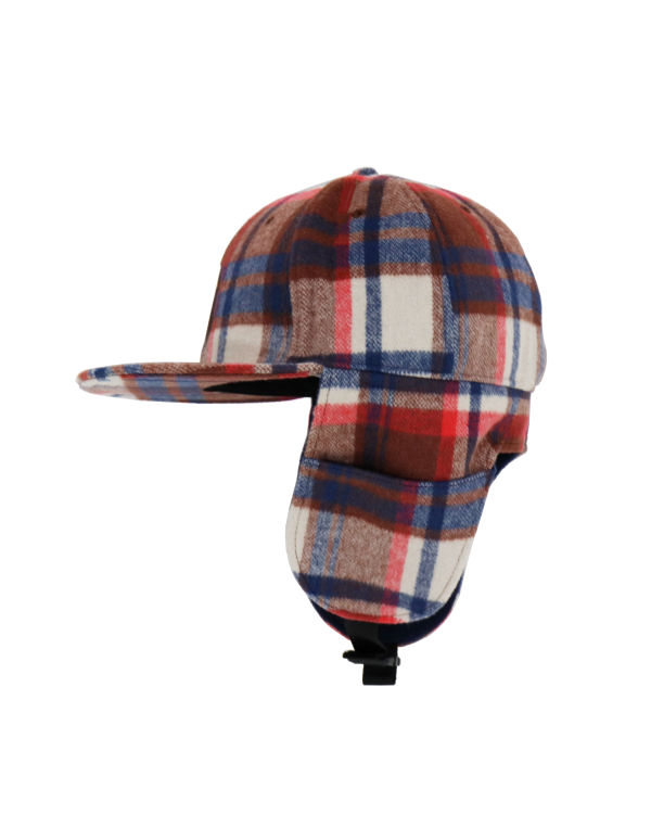 Pánské Čepice Bape Check Earmuffs Světle Červené | 35682AJWY