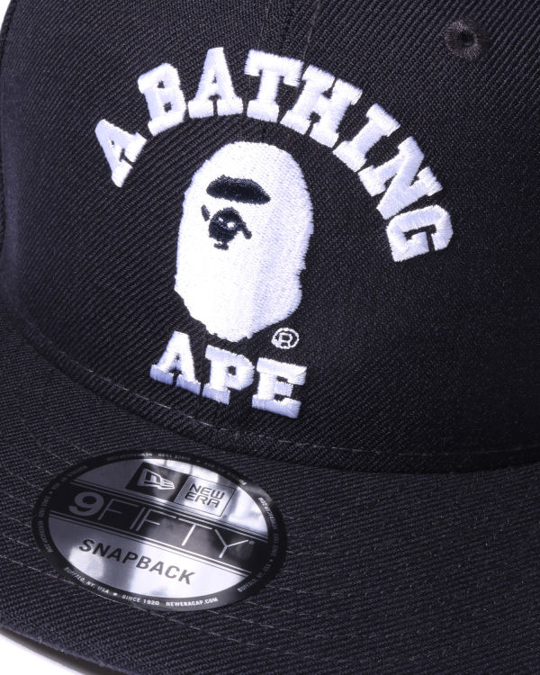 Pánské Čepice Bape College New Era Snap Back Tmavě Blankyt Blankyt | 50879MNDA