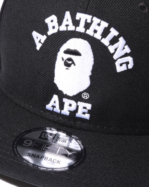 Pánské Čepice Bape College New Era Snap Back Černé | 59280VWLN