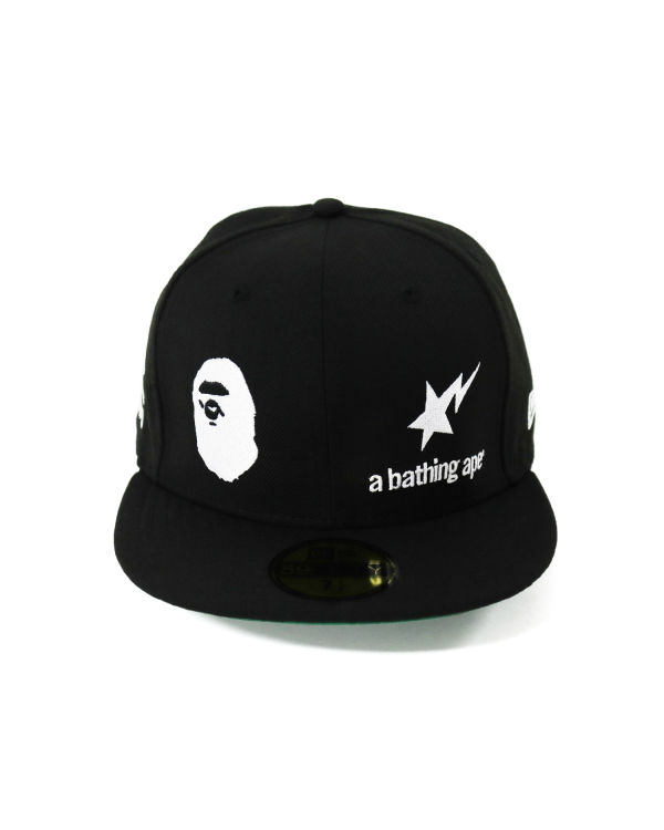 Pánské Čepice Bape New Era 59 Fifty Camo Ape Head Černé | 73059EWSP