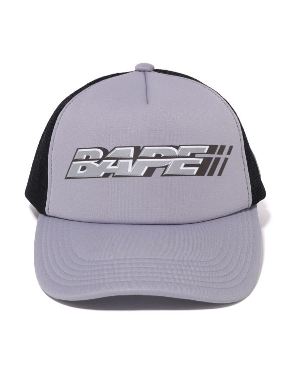 Pánské Čepice Bape Racer Mesh Šedé | 39517KOSB