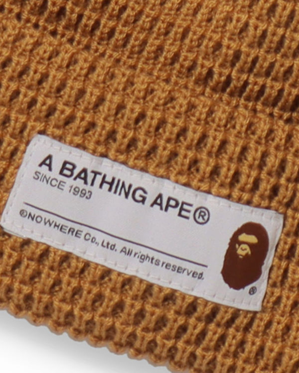 Pánské Čepice Bape Waffle Béžový | 89253GFSY
