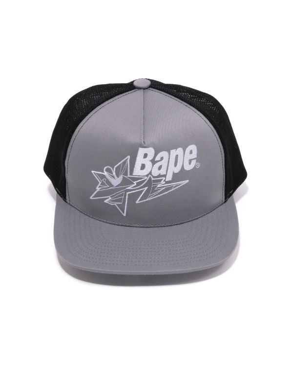 Pánské Čepice Bape X LDG Mesh Šedé | 76023WNIG