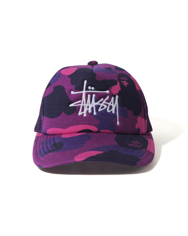 Pánské Čepice Bape X Stussy Trucker Fialové | 73185MXYR