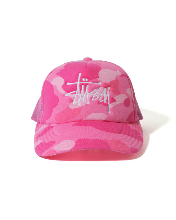 Pánské Čepice Bape X Stussy Trucker Růžové | 48091IJGA