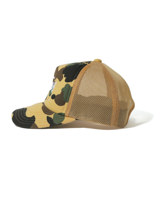 Pánské Čepice Bape X Stussy Trucker Žluté | 05398EHCW
