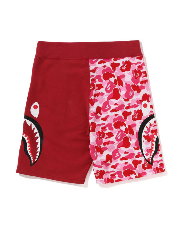 Pánské Šortky Bape ABC Camo Side Shark Růžové | 27085CVRA