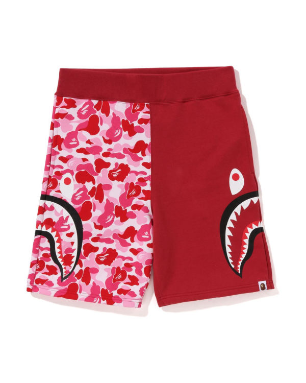 Pánské Šortky Bape ABC Camo Side Shark Růžové | 27085CVRA