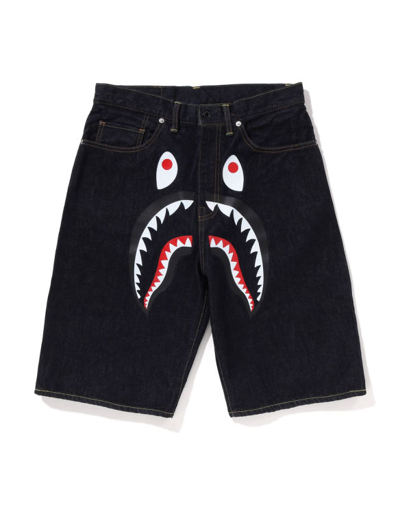 Pánské Šortky Bape Shark Denim Blankyt | 85374DMVC